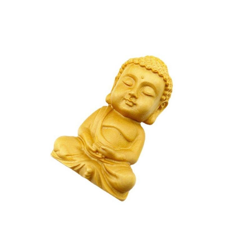 cod-boxwood-guanyin-buddha-car-hanging-carved-pendant-beaded-maitreya-boy-lotus-seat