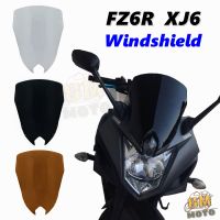 คอสต้า☢โล่หน้าจอกระจกหน้ารถกระจกรถจักรยานยนต์สำหรับ FZ6R ยามาฮ่า FZ-6R FZS600 / XJ6 XJ-6 F/FA XJ6F XJ6FA ผัน2009-2017