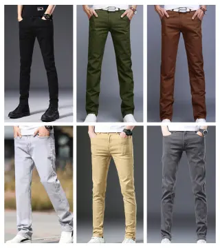 Giordano Men Pants Cotton Khaki Pants For Men Stretchy Low Rise Slim Tapered  Khakis Slim Fit Trousers Man Free Shipping 01110583