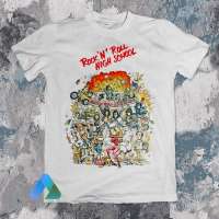 ?แฟชั่น Kaos Band RAMONES - ROCK N ROLL HIGH SCHOOL เสื้อยืด