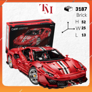 NON-LEGO siêu xe Technic CADA Ferrari 488 Pista tỉ lệ 1 8 C61043 Đồ chơi