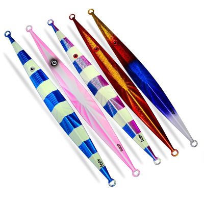 100-400g New Luminous Rapid Submergence Deep Sea Jigging Fishing Lure Metal Jig Spoon Pesca Shore Lures Fish Tuna Bait Saltwater