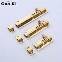 5 pcs Goo-Ki Furniture Door Bolts 2/4/6/8inch Golden Locks Sliding Door Chain Latch For Gate Security Hardware Door Hardware Locks Metal film resistan