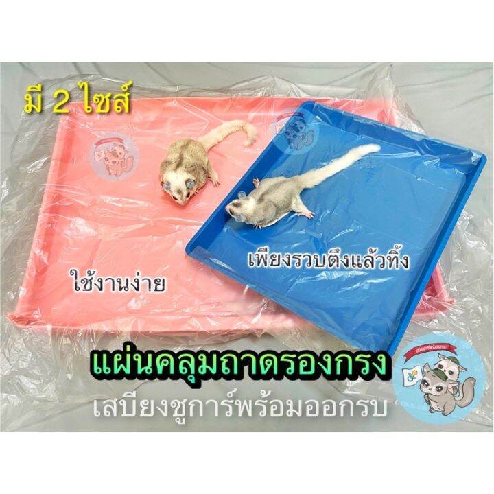 ส่งฟรี-v-50-แผ่น-plastic-cage-cover-แผ่นคลุมถาดรองกรง-แผ่นพลาสติกคลุมถาดรองกรง-ถาดรองกรง-กรง-อาหาร-หนอนนก-จิ้งหรีด-แมลง