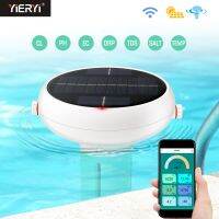 Smart WiFi Zigbee Chlorine Meter PH ORP EC TDS Salinity Temp CL Tester Swimming Pool Water Quality Analyzer USB Solar Powered