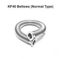 ┇♧ KF40 Normal Type 100-1000mm High Vacuum Stainless Steel 304 Bellows Hose tube Vacuum Flanges Fitting Pipe Clamp Bellow Connector