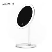 [Hot On Sale] Autumnfish LED Fill-In Light White Makeup Mirrors Even Foundation Neat Eye Makeup Subtle Blush Simple Assembly Desktop Storage