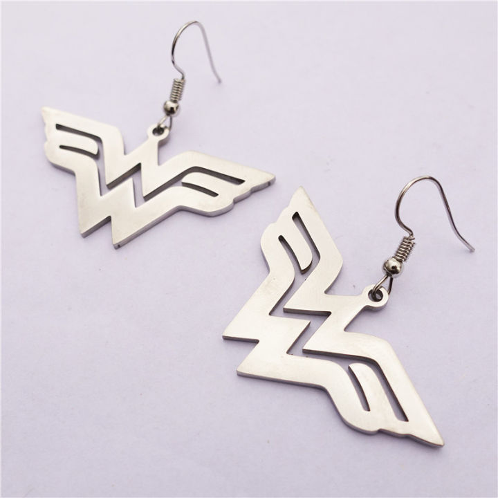 w-letter-stainless-steel-earrings-fashion-dangle-jewelry-female-wholesale-12-pairs-lot