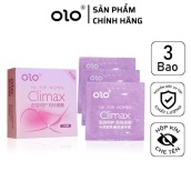 Bao cao su OLO Climax Ha For Women có gai li ti gel bôi trơn nuôi dưỡng sâu siêu mỏng nội địa trung 3 BCS