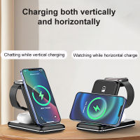 3 In 1พับ30W Fast Wireless Charger Stand สำหรับ 14 13 12 Pro Max Pro Wireless Charging Station