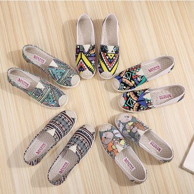 [COD] old cloth shoes womens single non-slip soft-soled comfortable and casual slip-on everyday home all-match