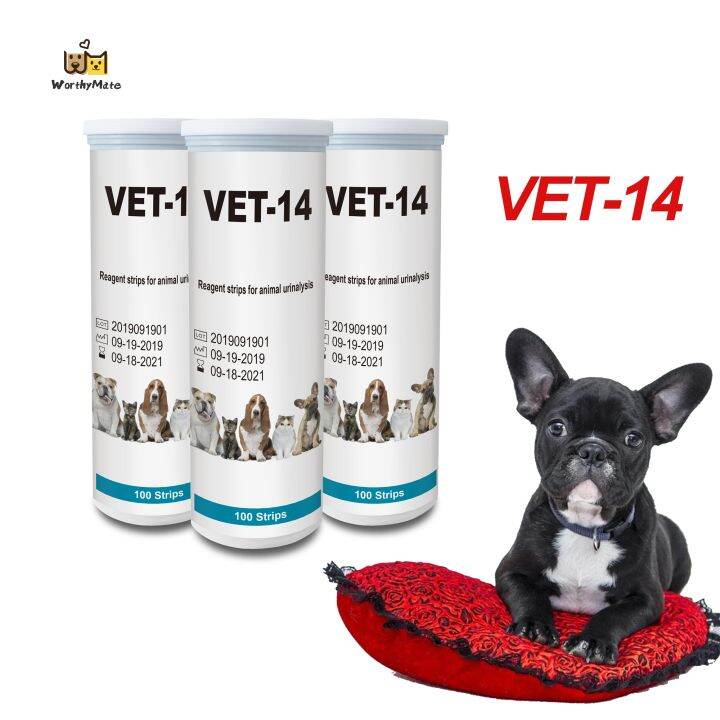14 Parameters Pet At Home Urine Test Strips Urinalysis For Dog Cat