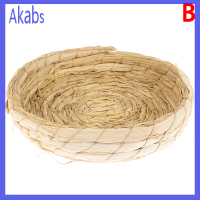 Akabs Handmade straw รังนกธรรมชาติ Pigeon BIRD บ้านนกแก้วรังฟักสัตว์เลี้ยง