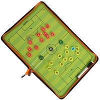 Zipped-up Football Tactics Board PVC Training Strategy Board for Game Plans and Strategies NOV99