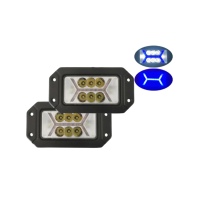 ไฟทำงานทรงสี่เหลี่ยมผืนผ้า Lampu Jalan กลางวันแถบด้านหน้าไฟสปอตไลต์ Led ไฟตัดหมอกรถ D