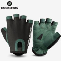 ROCKBROS ขี่จักรยานถุงมือ Half-Finger ถุงมือรถจักรยานยนต์สำหรับชาย Breathable สบายจักรยานอุปกรณ์เสริม