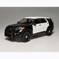 Bulk Diecast Alloy 1:64 2020 Ford Explorer Police Car Model Black and White SUV Adult Classic Collection Display Gift Boy Toy