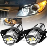 [Qingxin fabrics] 2ชิ้น6W 6000K สำหรับ BMW 3ชุดไฟ LED นางฟ้าไฟหน้าฮาโลหลอดไฟ2005 2008 E90รถเก๋งขนาดใหญ่09.2005การเดินทาง E91 09.2008