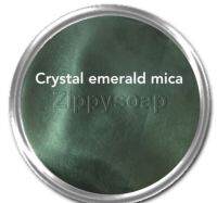 Mica สีเขียวปีกแมลงทับ crystal emerald 30g 003346 สีประกาย สีชิมเมอร์ สีแวววาว ไมก้า สีติทน สีละลายน้ำมัน สีใส่สบู่ สีเครื่องสำอางค์ สีแร่ธาตุ