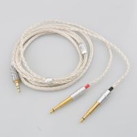 2.5/3.5/4.4/6.5mm Male Plug 16Core 7N OCC Silver Plated Earphone Cable For Meze 99 Classics NEO NOIR Headset Headphone