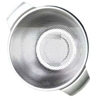 Rice Washer Strainer Bowl Rice Washer Stainer Steel Strainer Rice Basin Drain Basket Dense Hole Metal Strainer Colanders Food Strainers