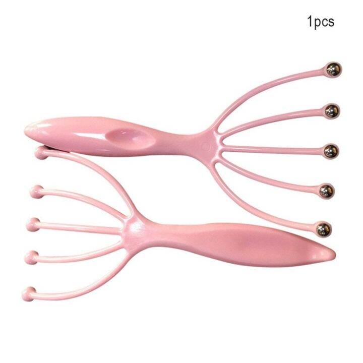2 pcs Best Selling Head Massager Five Finger Ball Plastic Scalp Massager Relieve Pressure Itch