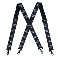 MELOTOUGH ผู้ชายวงเล็บ 4 ตะขอคลิปสำหรับกางเกง Vintage Suspenders Braces สำหรับชาย Heavy Duty ปรับยืดหยุ่น X รูปร่าง-VXCB MALL