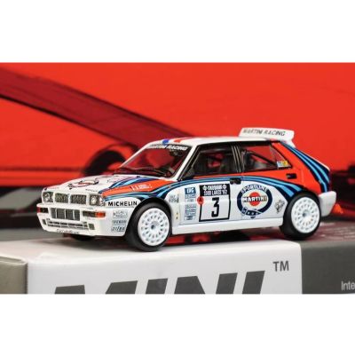 MINI GT 1:64 LANCE Delta HF 3 #322โมเดลรถเหล็ก