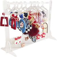 【JH】 Coat Hanger Rack Earring Display Large Capacity Jewelry Storage Show for