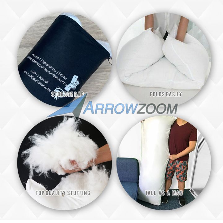 arrowzoom-inner-pillow-stuffing-comfy-bed-time-soft-hypoallergenic-premium-pillow-50x150cm-20x60-inch