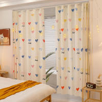 1pcs Flower ผ้าม่านกันแสง100% ผ้าหนา นุ่ม มีสายรัด Premuim Curtain Uv block ผ้าม่านกันuv ไม่มีรอยต่อ(1.5*2.25M)