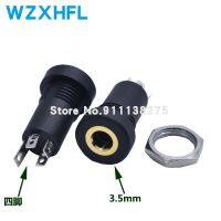 5PCS 3.5mm Audio Socket 4 Pole Black Panel Mount Gold Plated With Nuts Headphone Socket PJ-392A 3.5 mm headphone female WATTY Electronics