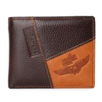 【CW】♚◎∋  Leather Men Wallet Many Departments Short Bifold Man Wallets Coin Card Holder Purses Male