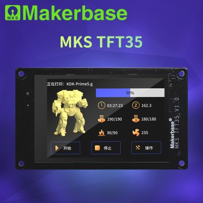 Makerbase MKS TFT35 V1.0 3.5นิ้วหน้าจอสัมผัส3d ชิ้นส่วนเครื่องพิมพ์ใส่การ์ด SD USB ดิสก์ด้าน Wifi ควบคุมตัวอย่าง Gcode