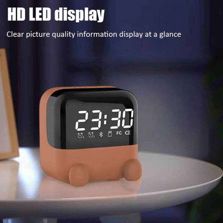 wireless-fm-radio-portable-bluetooth-speaker-desktop-alarm-clock-with-led-screen-support-handsfree-tf-card-play