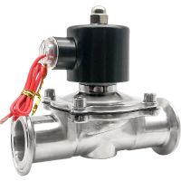 1/2" 3/4" 1" Stainless Steel Nomally Closed Clamp Type Sanitary Solenoid Valve AC220V DC24V Food grade solenoid valve