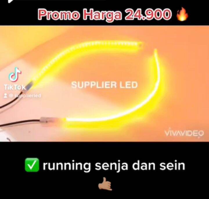 Lampu Led Alis Motor Mobil Dua Warna Untuk Sein Sen Drl Fleksibel Cm Lazada Indonesia