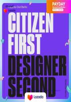 (หนังสืออังกฤษมือ 1) Citizen First, Designer Second [Paperback]