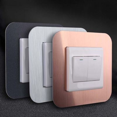 OKDEALS01 Decorative Protective Home Living Room Switch Cover Socket Cover Anti-Dirty Protective Cover Switch Sticker Wall Sticker Switch plate covers