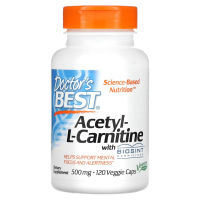 Doctors Best, Acetyl-L-Carnitine with Biosint Carnitines, 500 mg, 120 Veggie Caps