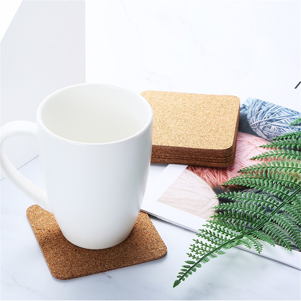 Fashion Natural Wooden Slice Cup Mat Home Tableware Decor Durable Coaster Pad