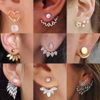 2020 New Crystal Flower Drop Earrings for Women Fashion Jewelry Rhinestones Earrings Gift for Party Best Friend