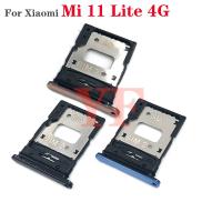 【▼Hot Sales▼】 nang20403736363 สำหรับ Xiaomi Mi 11 Lite 4G 5G ที่ใส่ถาดใส่ซิมซิมการ์ดเต้ารับตัวแปลงอะไหล่ทดแทน