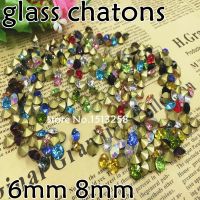 All Sizes All Colors 6mm8mm Glass Chatons ss29 ss38 Pointed Back Round Crystal Fancy Crystal For Jewelry Accessory