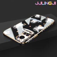 Jjlingji เคสสำหรับ Vivo X70 Pro X80 X90 Pro เคสลายการ์ตูนเพนกวินใหม่กรอบสี่เหลี่ยมพื้นผิวเคสซิลิกาเจลกันกระแทกเคสมือถือรวมทุกฝาครอบป้องกันเลนส์กล้องถ่ายรูป