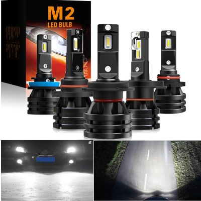 OXILAM 2x M2 Led Headlight H7 H4 HB3 9005 9006 HB4 Led Bulb 12V 6000k White Light Auto Headlamp For Honda Civic Accord CRV Type