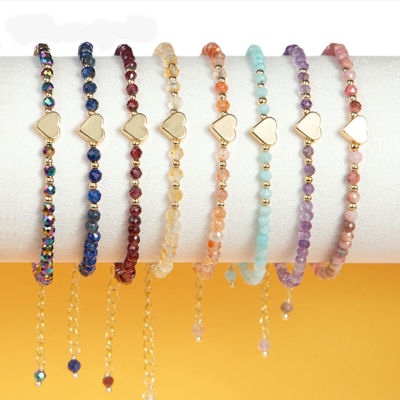 Colorful Crystal Bracelets Stylish Female Bracelets Crystal Bracelets For Women Handmade Love Color Bracelet Female Boudoir Honey Bracelet