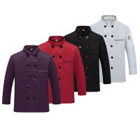 Western Ho Chef Jacket Food Service Long Sleeved Restauant Chef Uniform Double Breasted Chef Clothing Kitchen Cook Wear 89