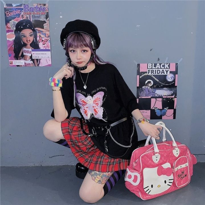 helllokitty-handbag-japanese-sweetheart-hot-girl-y2k-super-large-capacity-travel-satchel-loli-soft-girl-schoolbag-high-capacity