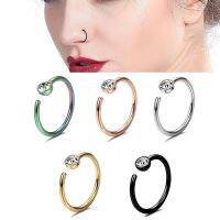 1piece Small Thin Septum Piercing Nose Rings amp;Studs Faux Clip lips Hoop Body Jewelry